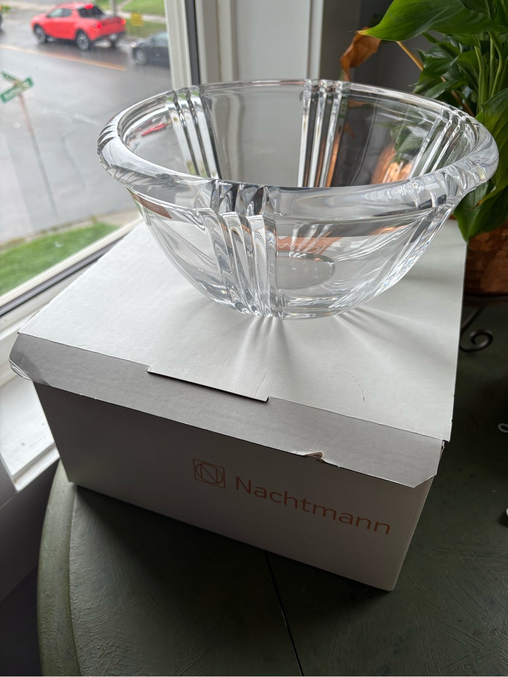 NIB Nachtmann Clear Crystal Glass Serving Bowl